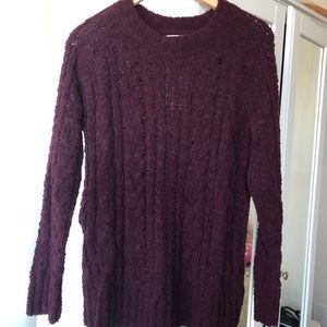Oversized maroon/burgundy sweater Size S/M
